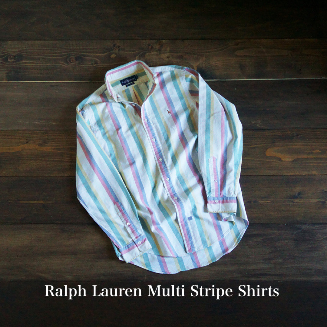 RALPH LAUREN MULTI STRIPE SHIRTS