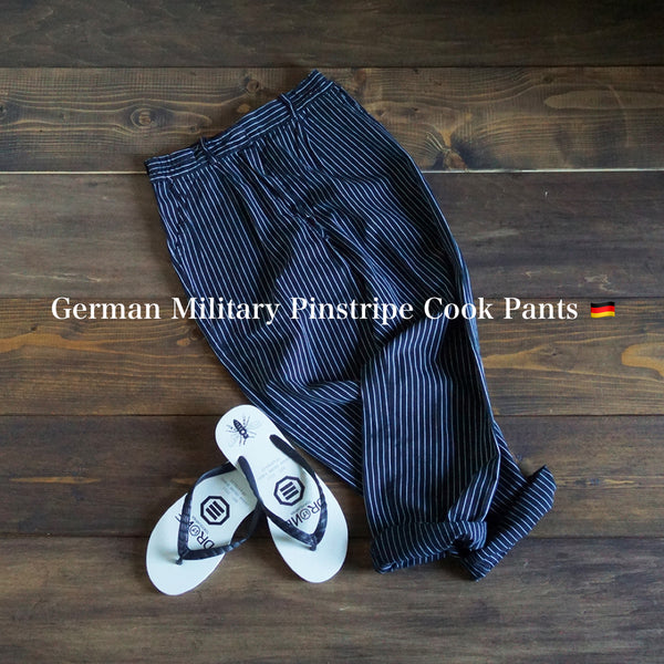 GERMANY MILITARY  PIN-STRIPE  CHEF PANTS