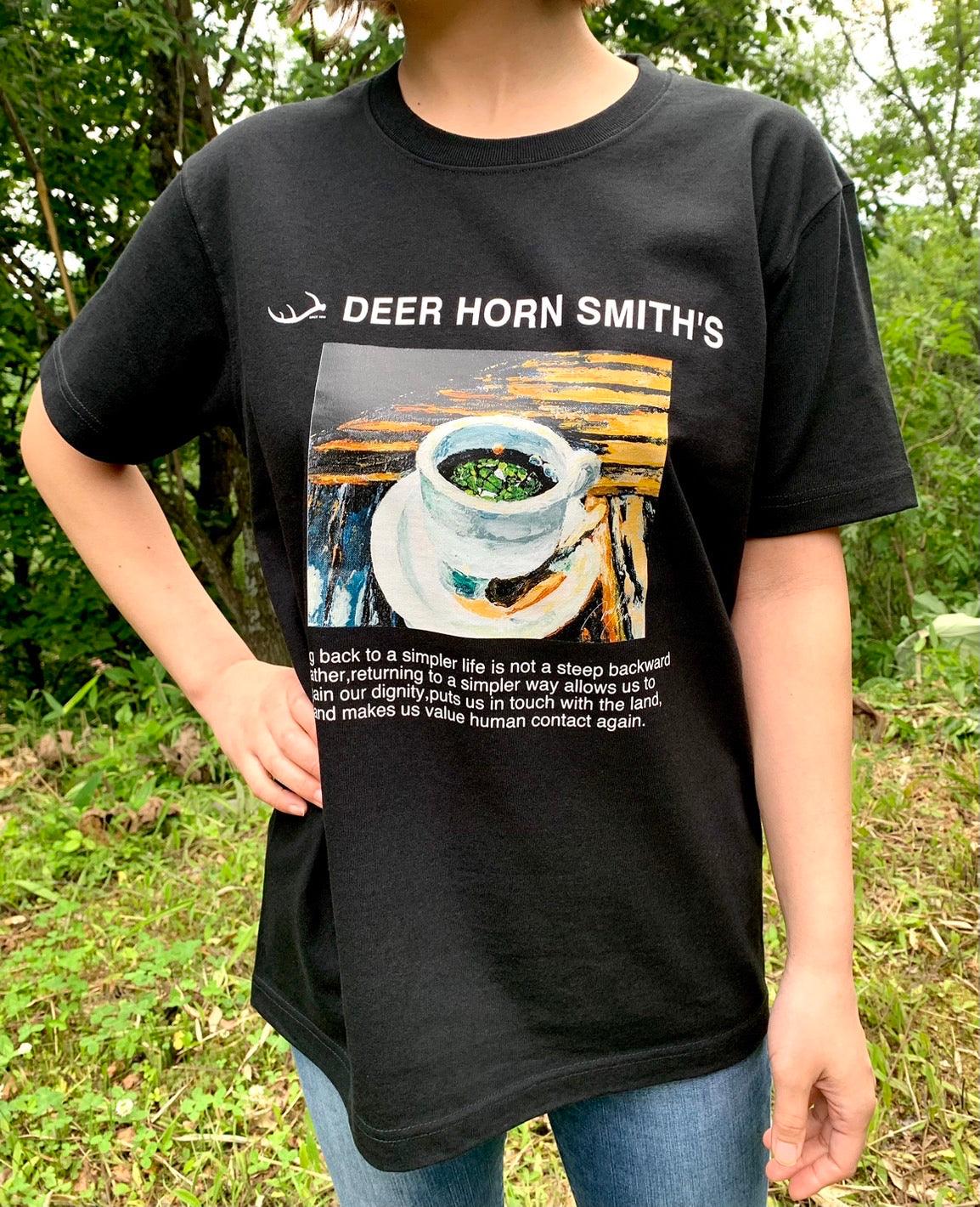 DEER HORN SMITH'S   ART T-SHIRTS　《珈琲》