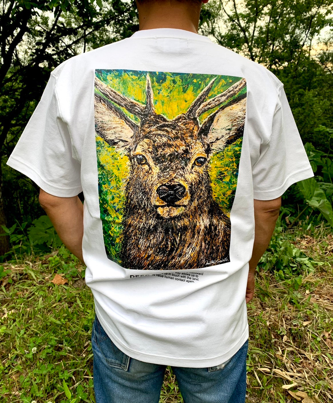 DEER HORN SMITH'S　ART T-SHIRTS 《蝦夷鹿》