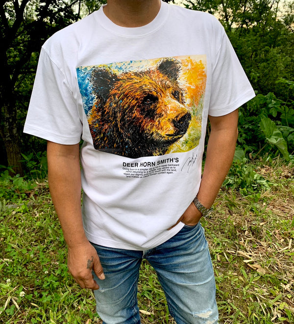 新品　DEER HORN SMITH'S  アートTシャツ　”ヒグマ”