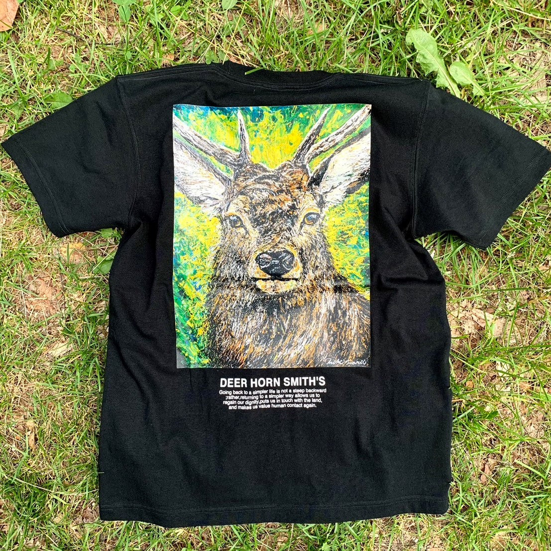 DEER HORN SMITH'S　ART T-SHIRTS 《蝦夷鹿》