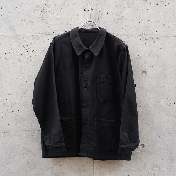 1960-70's フレンチワークブラックモールスキンジャケット
