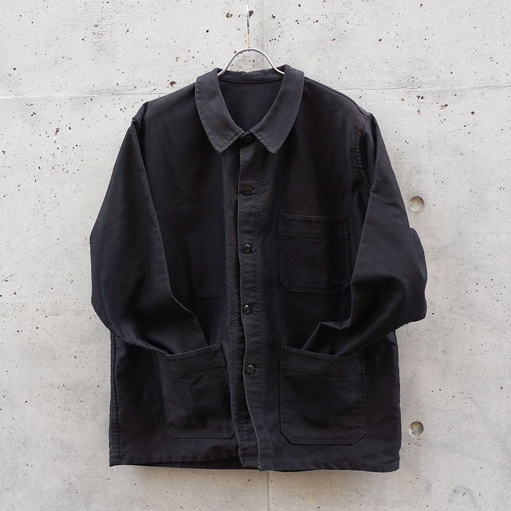 1960-70's フレンチワークブラックモールスキンジャケット