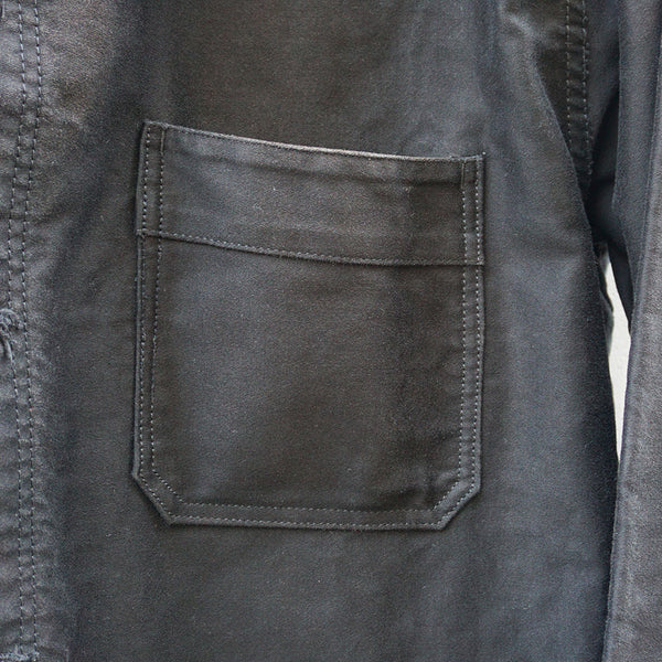 1960-70's フレンチワークブラックモールスキンジャケット