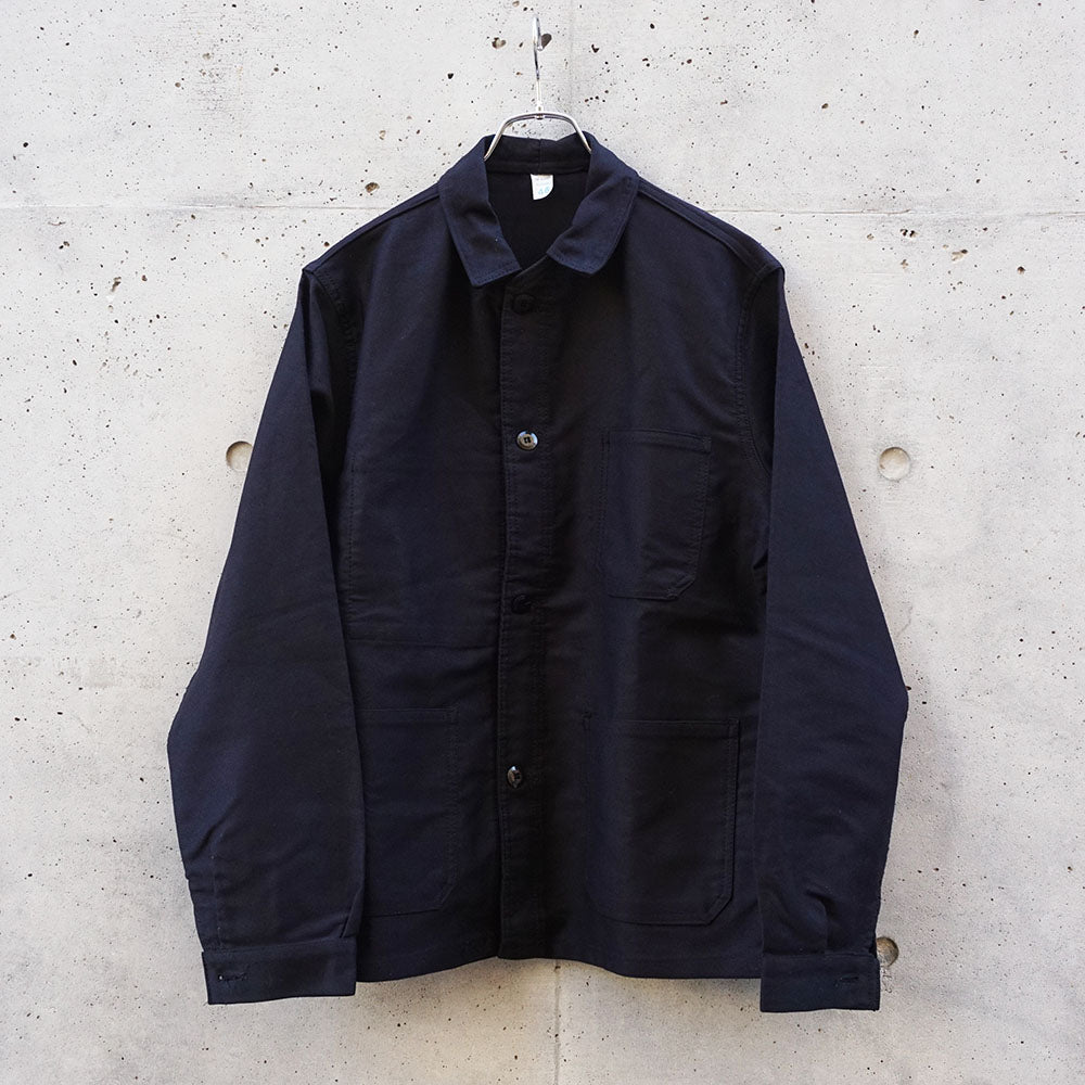 1960-70's フレンチワークブラックモールスキンジャケット　《デッドストック》