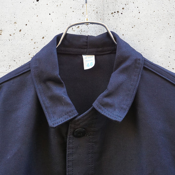 1960-70's フレンチワークブラックモールスキンジャケット　《デッドストック》