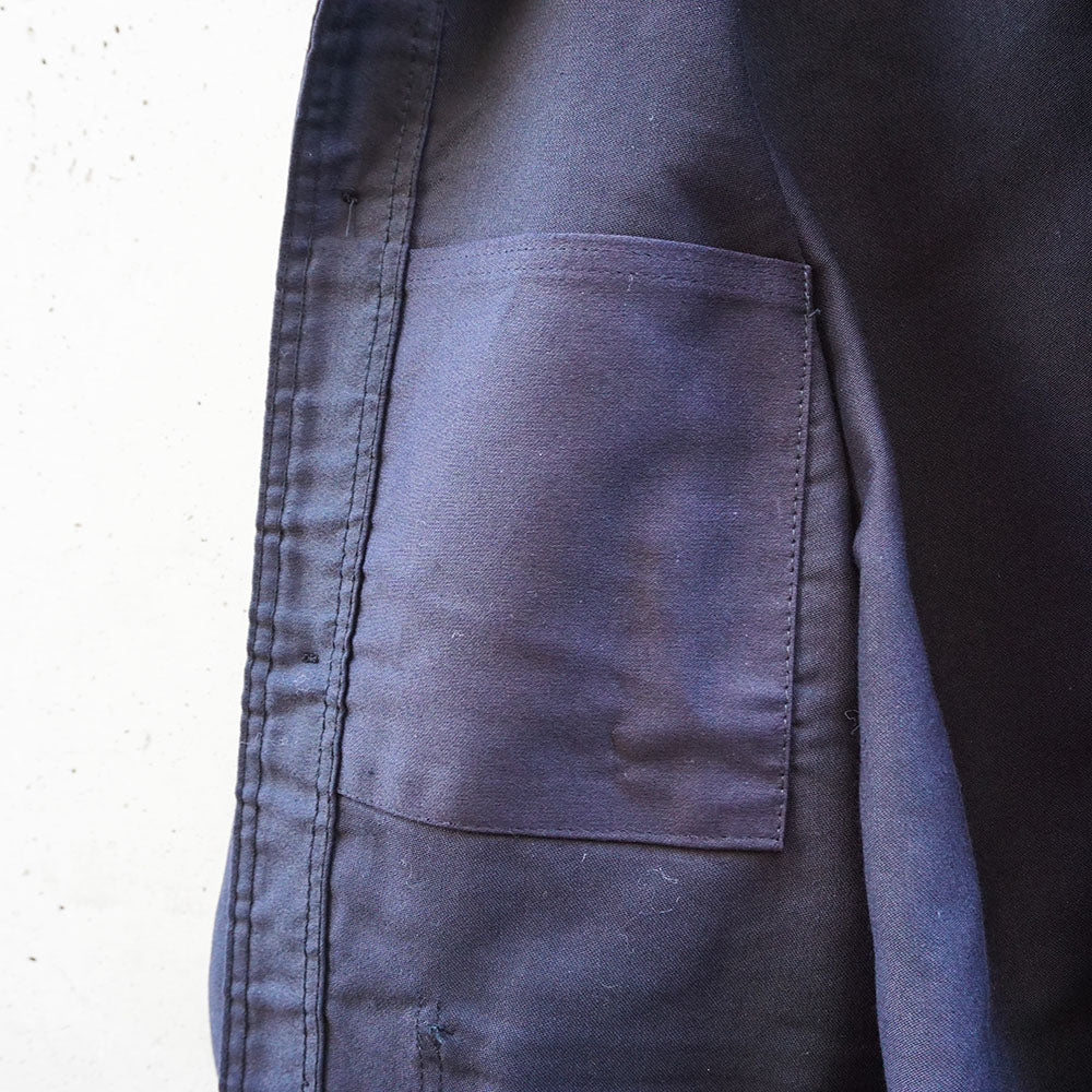 1960-70's フレンチワークブラックモールスキンジャケット　《デッドストック》