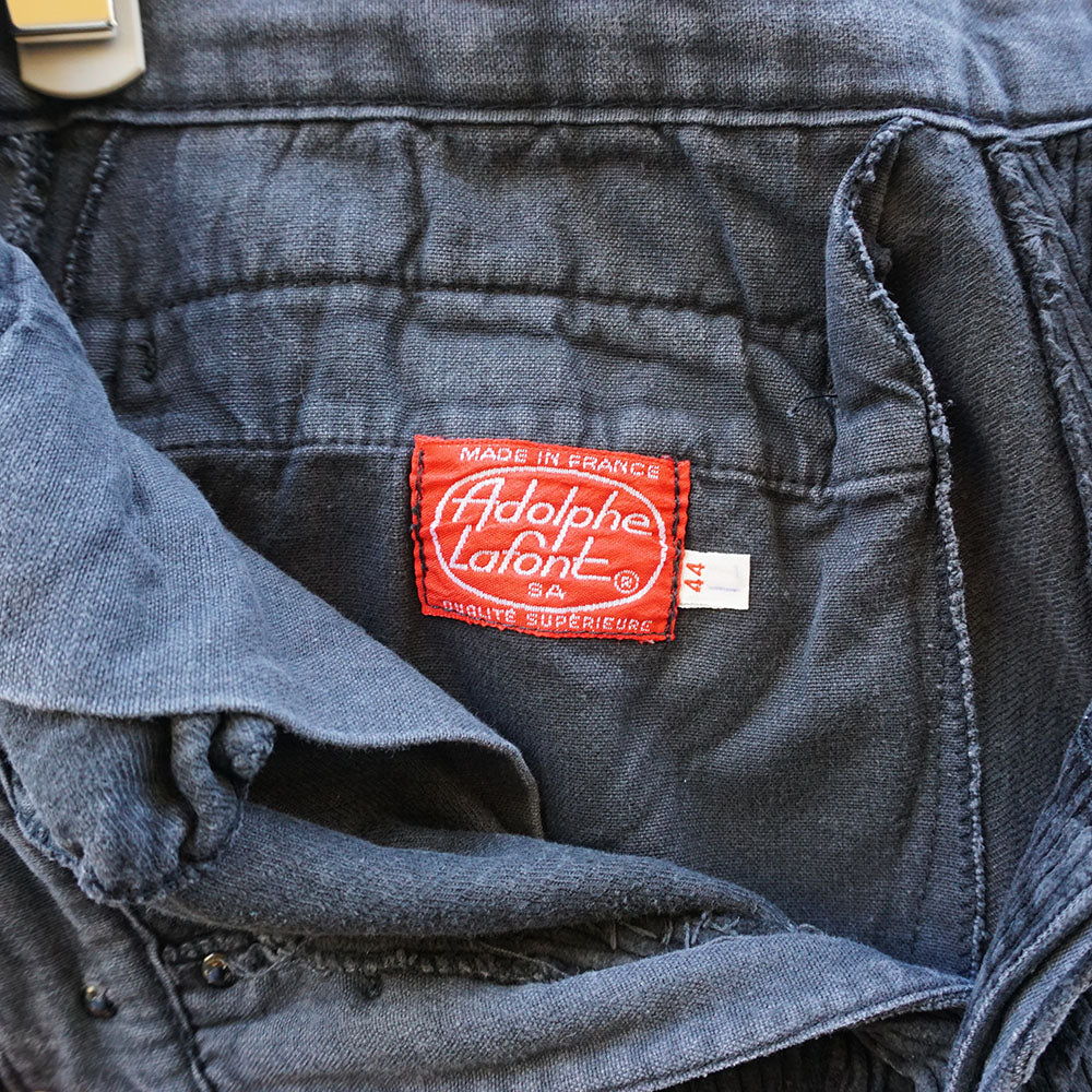 1960-70’s　フレンチワークブラックコーデユロイパンツ  Adolphe Lafont（アドルフラフォン）