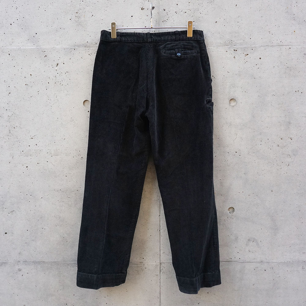 1960-70’s　フレンチワークブラックコーデユロイパンツ  Adolphe Lafont（アドルフラフォン）