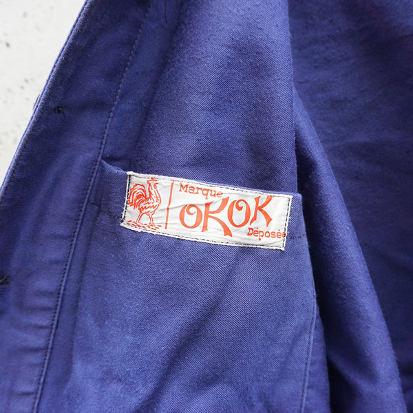 1950-60’s　フレンチワークモールスキンジャケット "OK OK" 《デッドストック》