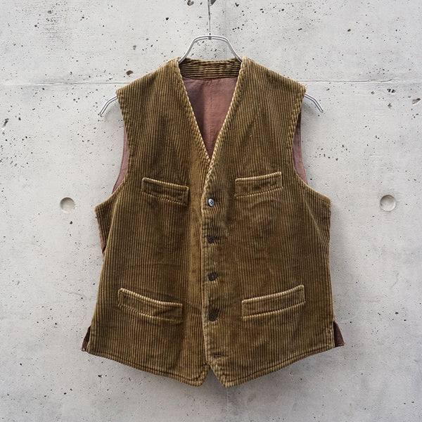 1950-60’s　フレンチヴィンテージコーデュロイハンティングベスト