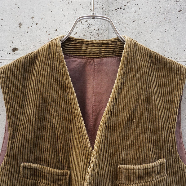 1950-60’s　フレンチヴィンテージコーデュロイハンティングベスト