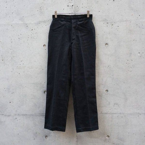 1950-60’s　フレンチワーク　ブラックピケパンツ　”VETRA”　《デッドストック》