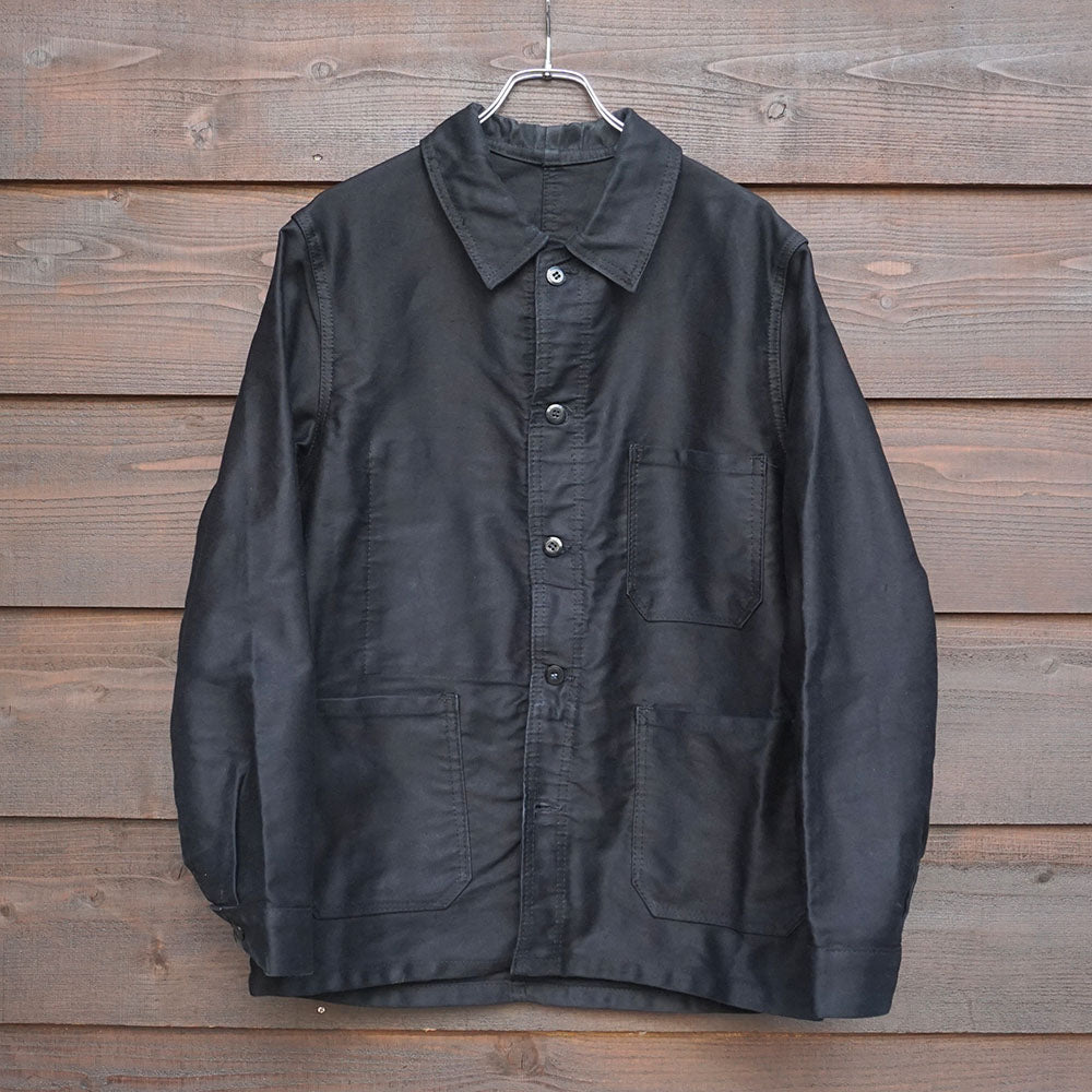 1960-70's フレンチワークブラックモールスキンジャケット Le Laboureur