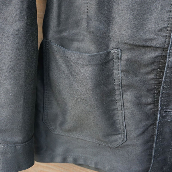 1960-70's フレンチワークブラックモールスキンジャケット Le Laboureur