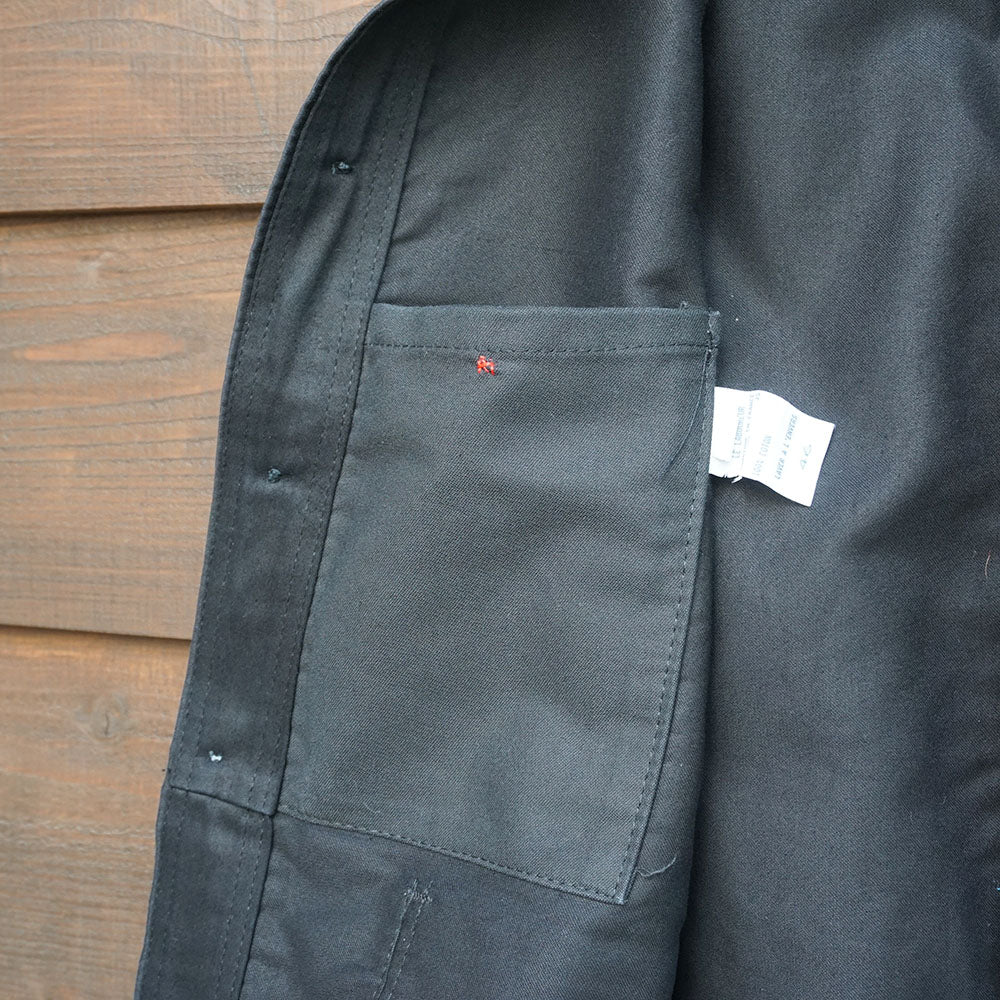 1960-70's フレンチワークブラックモールスキンジャケット Le Laboureur