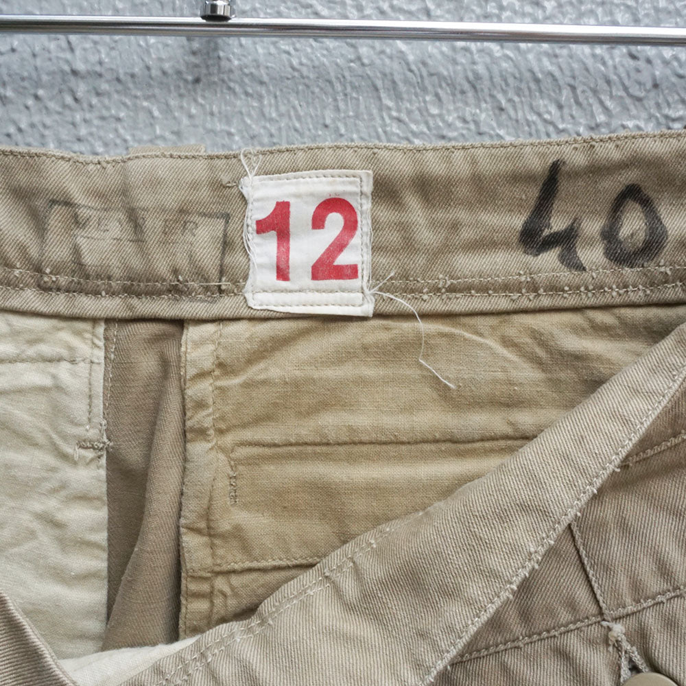 1950-60's  フランス軍M-52チノパンツ　サイズ12