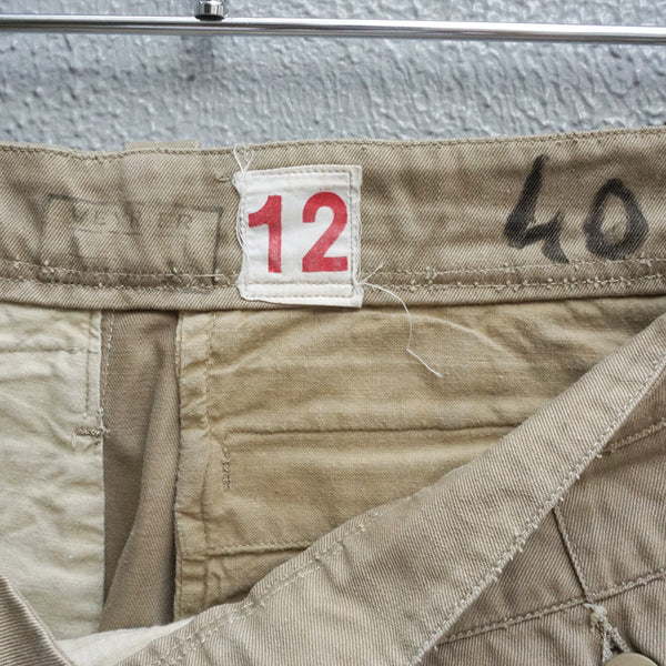 1950-60's  フランス軍M-52チノパンツ　サイズ12