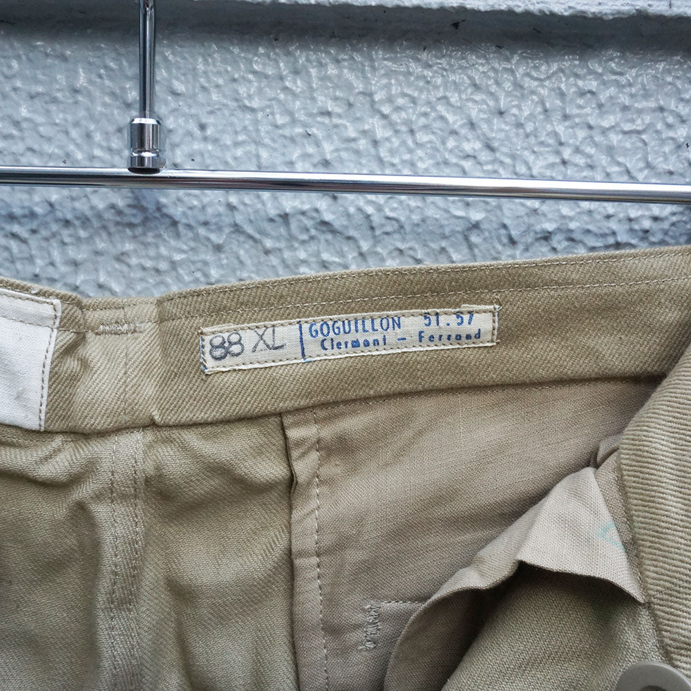 1950's フランス軍M-52チノパンツ　前期　サイズ88XL　《デッドストック》