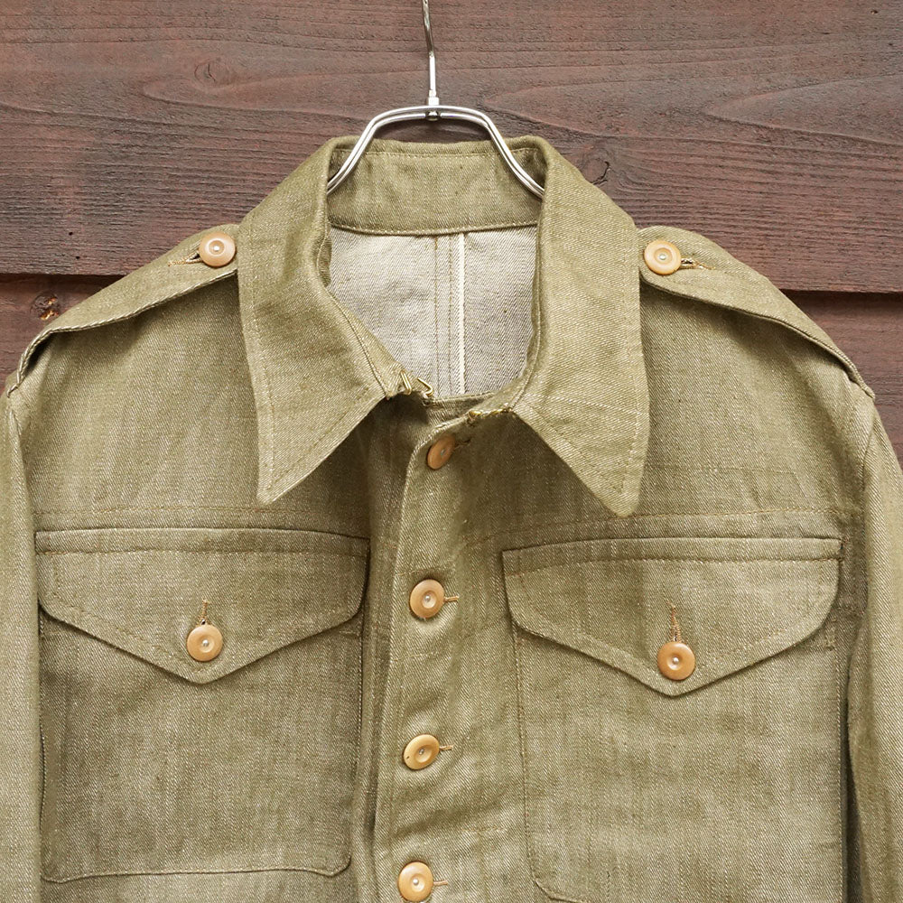 1950's イギリス軍グリーンデニムジャケット　《デッドストック》