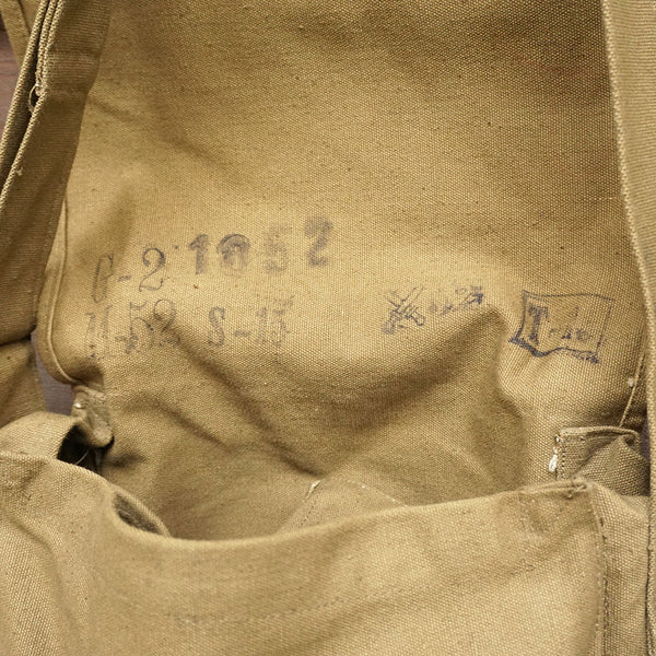 1950's チェコ軍キャンバスガスマスクバッグ　《デッドストック》