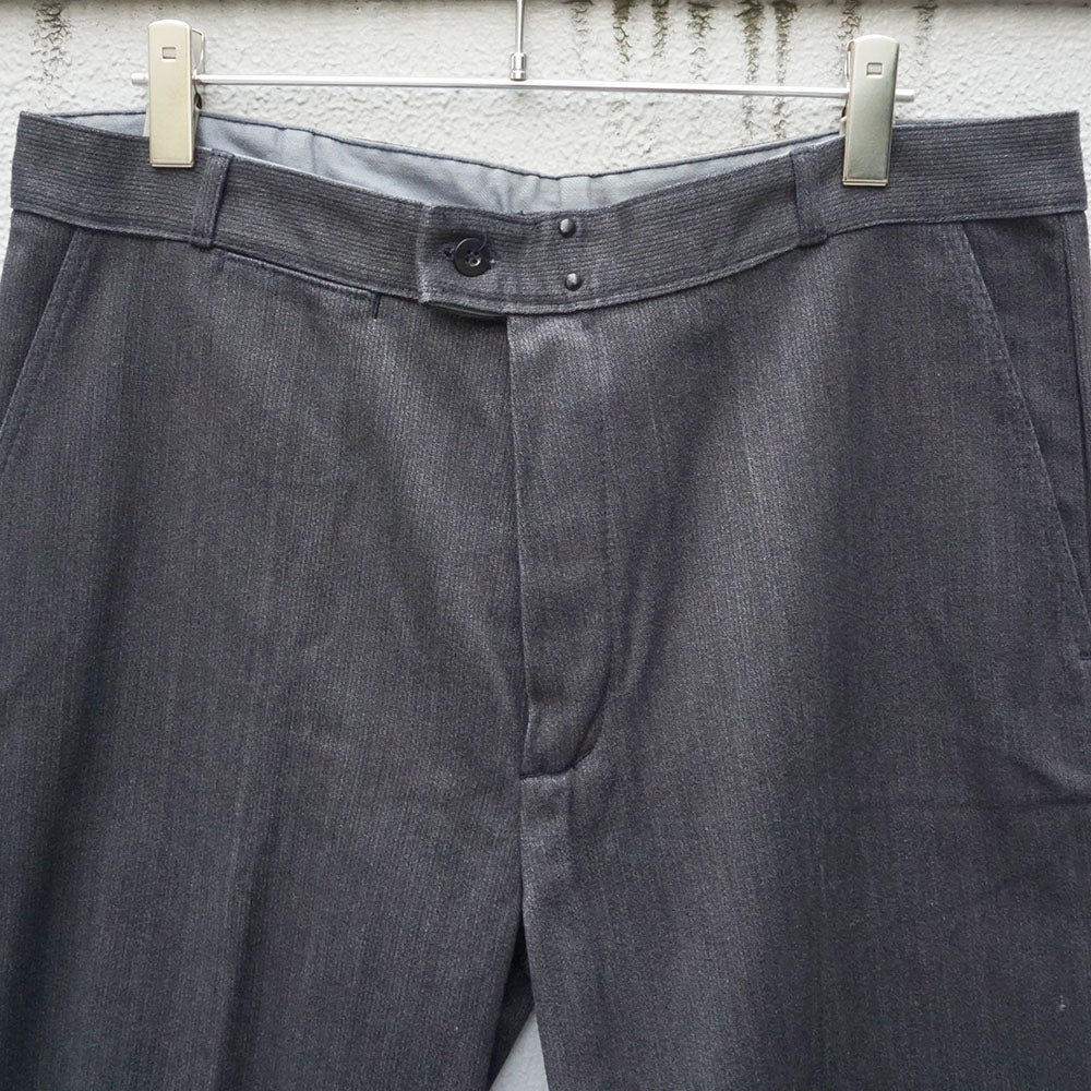 1970's フレンチワークグレーコットンピケパンツ　