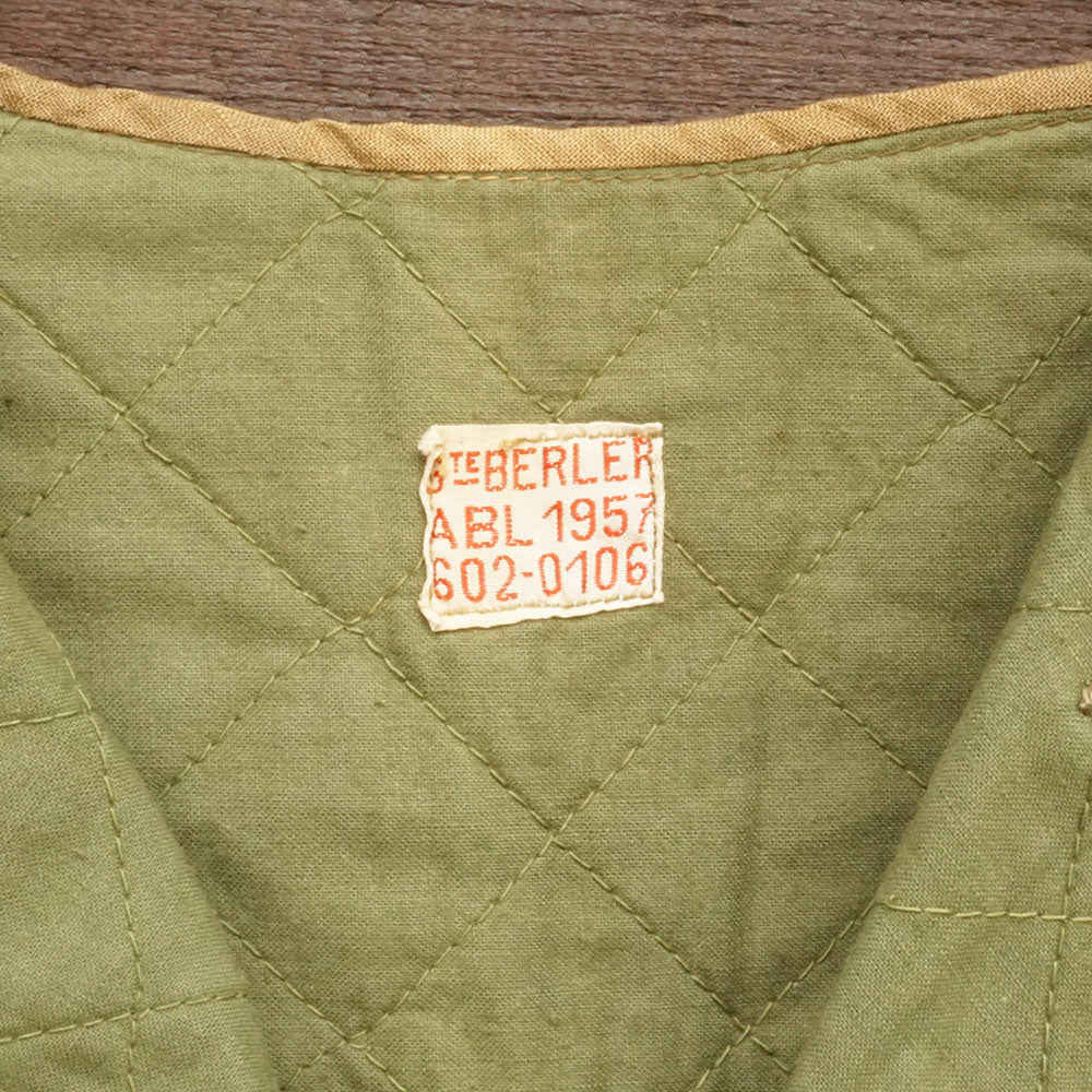 1950's ベルギー軍キルティングコットンライナーベスト