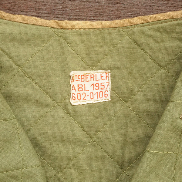 1950's ベルギー軍キルティングコットンライナーベスト