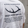 《DEER HORN SMITH'S》クルーネックロゴTシャツ/ホワイト