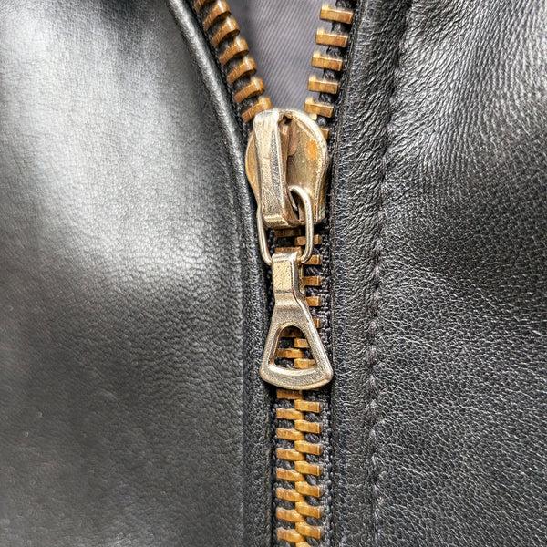 1970-80'sフランス空軍フライトジャケット ブラック　Made in France