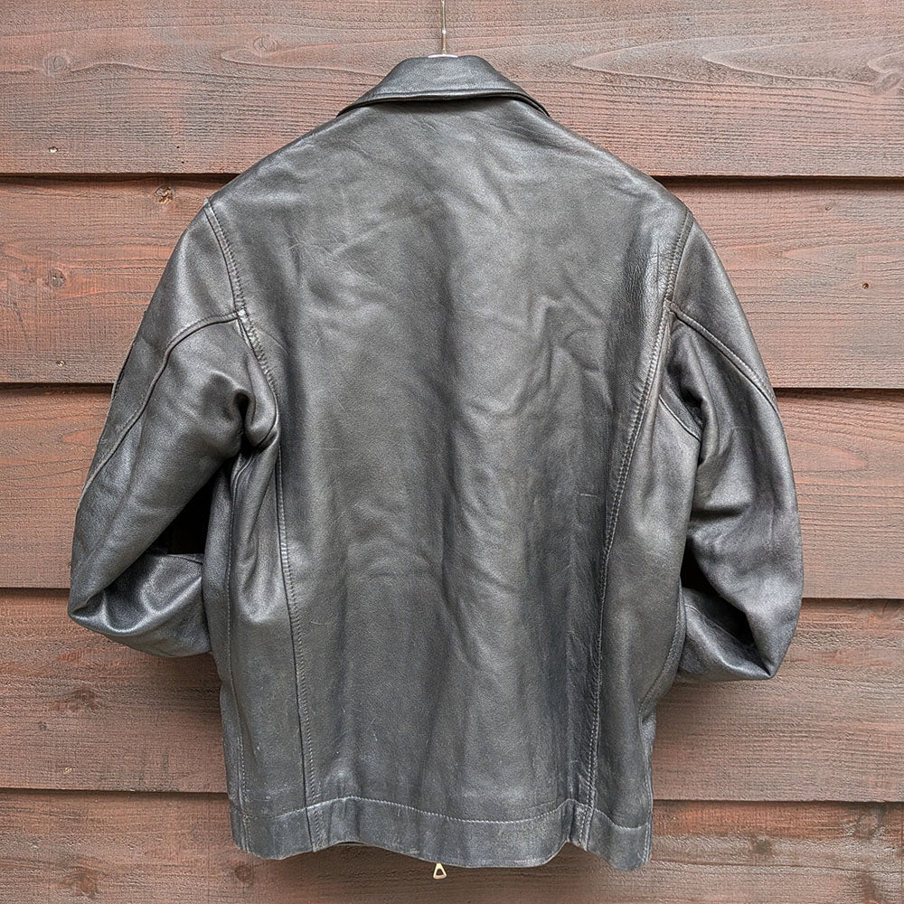 1970-80'sフランス空軍フライトジャケット ブラック　Made in France