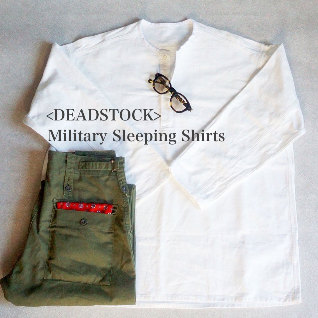 80’ｓRUSSIA MILITARY SLEEPING SHIRTS  WHITE  《DEADSTOCK》