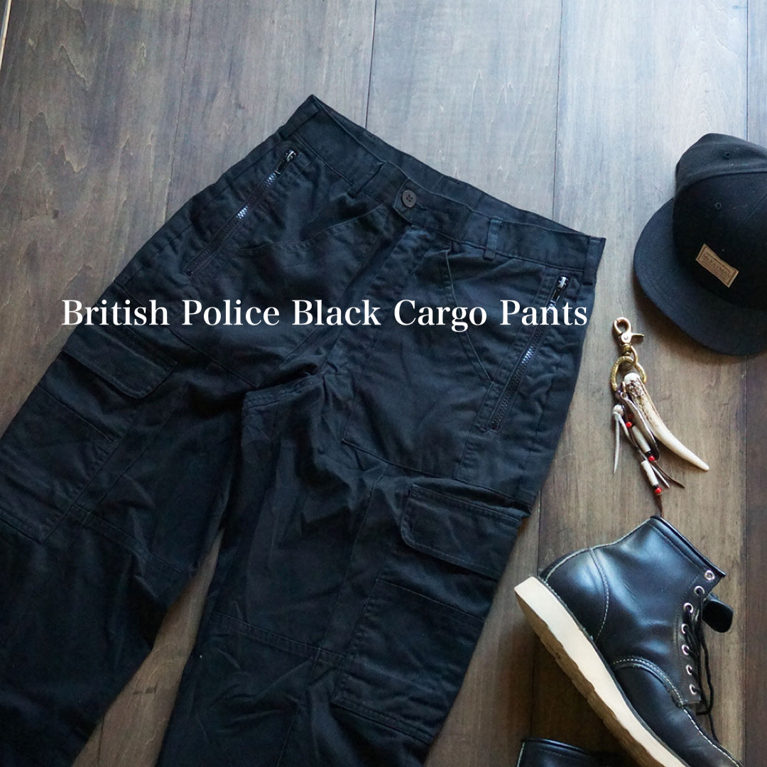 イギリス警察ブラックカーゴパンツ