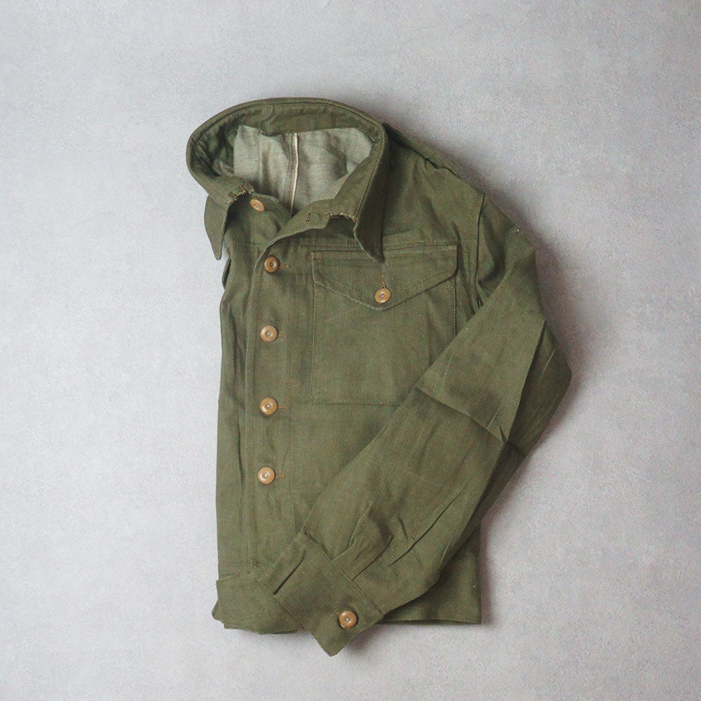 50’ｓBRITISHMILITARY GREENDENIM JACKET 《DEADSTOCK》