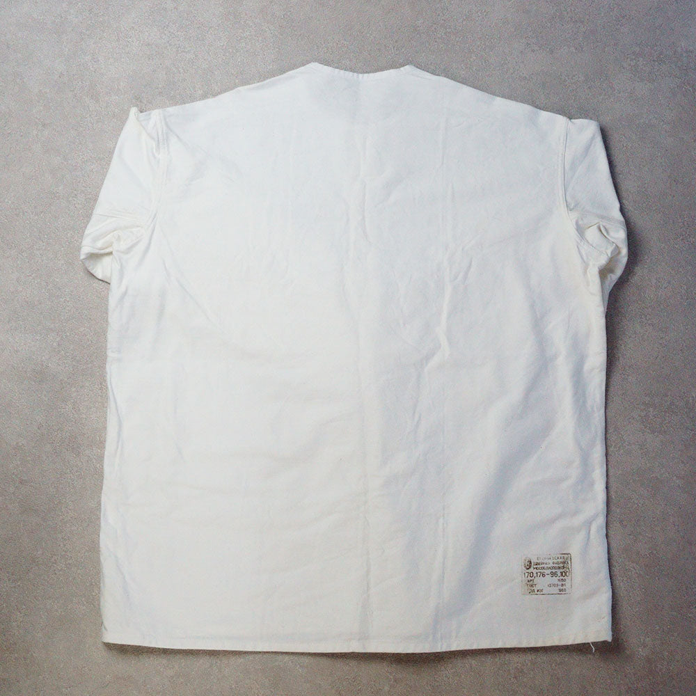 80’ｓRUSSIA MILITARY SLEEPING SHIRTS  WHITE  《DEADSTOCK》