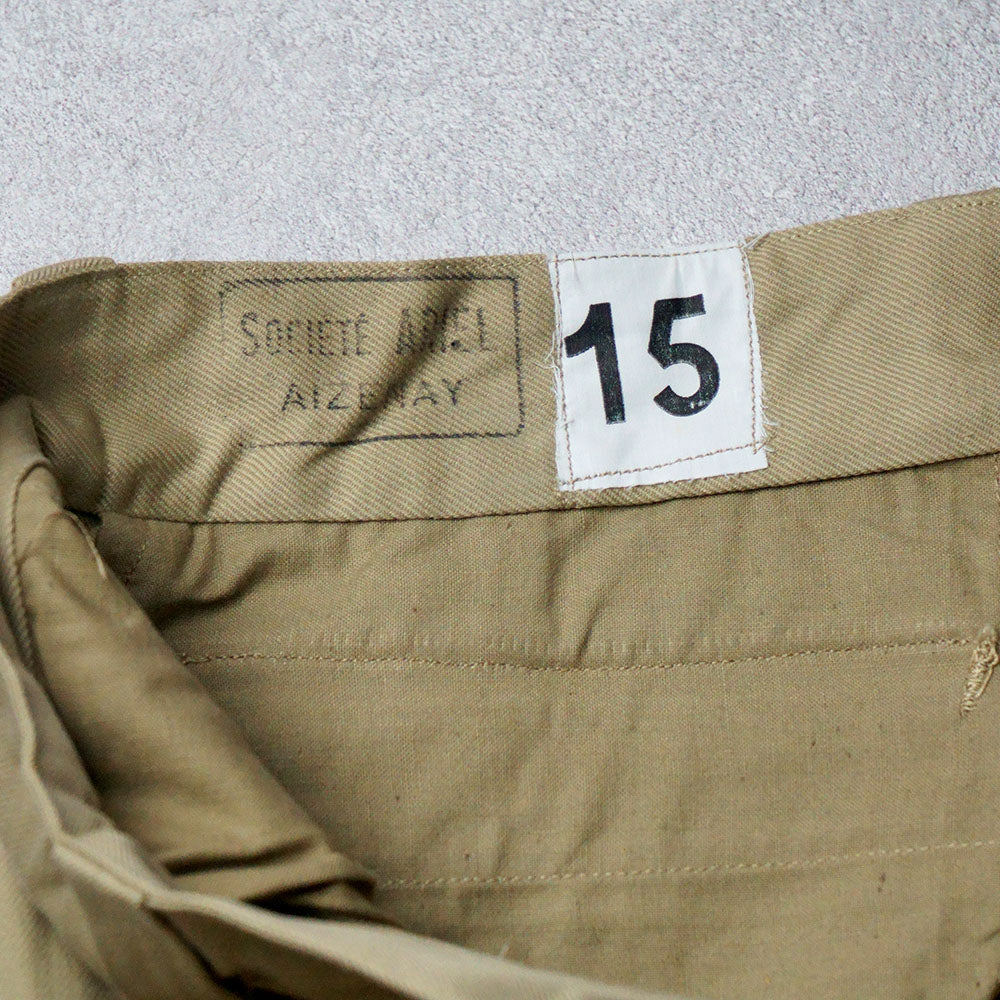 FRENCH MILITARY M52 CHINO PANTS  15SIZING 《DEADSTOCK》