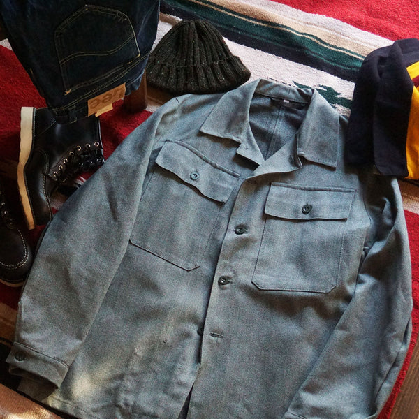 80's SWITHERLAND MILITARY DENIM WORK JACKET 《DEADSTOCK》